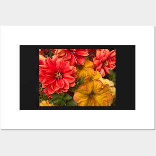 Fall Floral Splendor Posters and Art